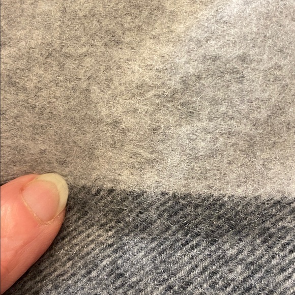 Nordstrom Cashmere Scarf in Purple, Gray, Blue and Black Scarf - Picture 8 of 8